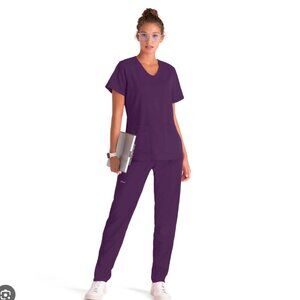 grey's anatomy purple medical scrubs